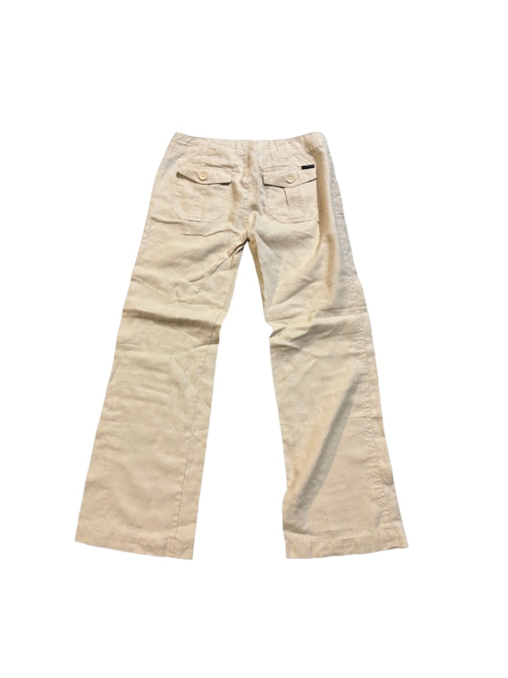 Tan Linen Pants - Picture 2 of 3